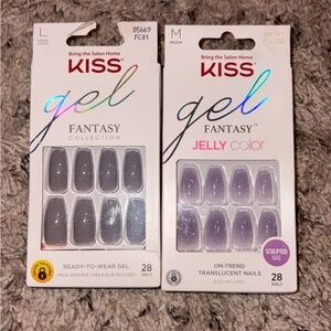 KISS Gel Fantasy and Jelly Color Nails - Gray and Purple